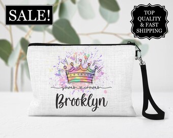 Pageant Girl Cosmetic Bag, Pageant Make Up Bag, Pageant Keepsake Gift Ideas, Pageant Bags, Custom Pageant Bag, Pageant Crew Bag, Pageant