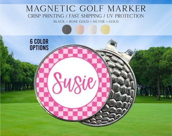 Golf Ball Marker, Golf Gift For Girls, Women Golf Ball Marker, Golf Gift For Teens, Personalized Golf Marker, Custom Name Golf Marker