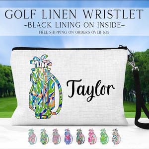 Personalized Golf Bag, Ladies Golf Bag, Girls Trip Golf Bag, Custom Golf Tournament, Golf Tee Bag, Golf Lover Gift, Golf Accessories