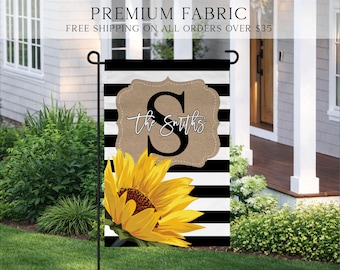 Sunflower Garden Flag, Spring Garden Flag, Summer Garden Flag, Porch Decor, Entry Flag, Yard Decor, Housewarming Gift