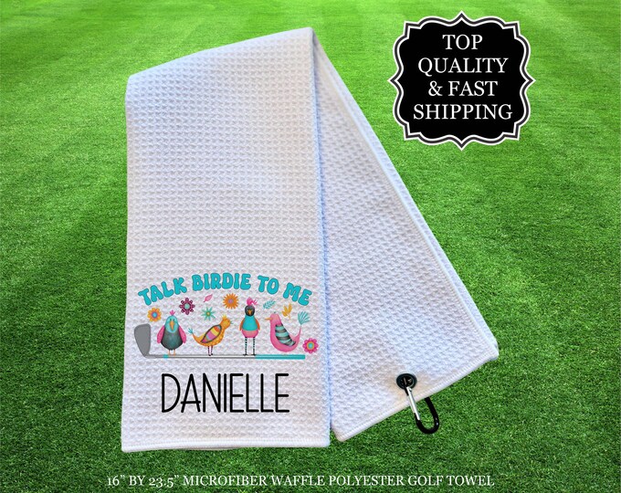 Personalized Golf Cart Towels, Custom Golf Towels For Her, Ladies Golf Towel, Gift For Golfer, Custom Golf Towel, Personalized Golf Gifts