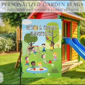 Kids Playground Flag, Kids Tree House Flag, Kids Fort Flag, Kids Clubhouse Flag, Yard Decor, Clubhouse Decor, Outdoor Flag, Playground Flag