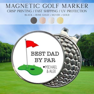 Best Dad By Par Golf Ball Marker, Personalized Golf Gift For Dad, Custom Gift For Father’s Day, Golf Gift For Dad, Custom Saying Golf Marker