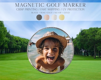 Photo Golf Marker, Golf Marker and Clip Set, Custom Golf Gifts For Her, Custom Golf Marker, Golfing Accessory, Personalized Golf Marker