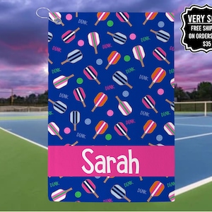 Personalized Dink Pickleball Towel, Custom Pickleball Towels For Her, Gift For Pickleball Player, Custom Pickleball Towel, Pickleball Gift