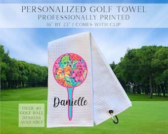 Personalized Golf Cart Towels, Custom Golf Towels For Her, Ladies Golf Towel, Gift For Golfer, Custom Golf Towel, Personalized Golf Gifts