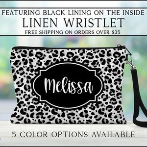 Leopard Cosmetic Bag, Leopard Print Makeup Bag, Bridesmaid Gift Ideas, Leopard Toiletry Bags, Leopard Lover Gift Ideas, Custom Leopard Bag