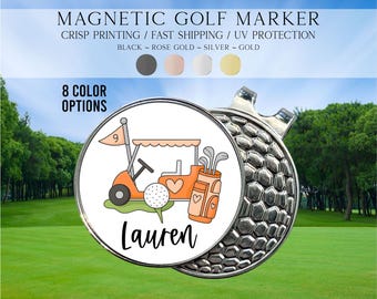 Golf Ball Marker, Golf Gift For Girls, Women Golf Ball Marker, Golf Gift For Teens, Personalized Golf Marker, Custom Name Golf Marker