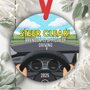 New Driver Ornament, My First Car Ornament, New Driver Gift, New Car Keepsake, New Car Owner Ornament, Gift Ideas For Teen Drivers