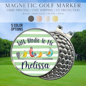 Talk Birdie To Me Golf Marker, Women's Golf Marker, Cute Birdie Golf Marker, Personalized Golf Marker Gifts For Her, Funny Golf Accessory