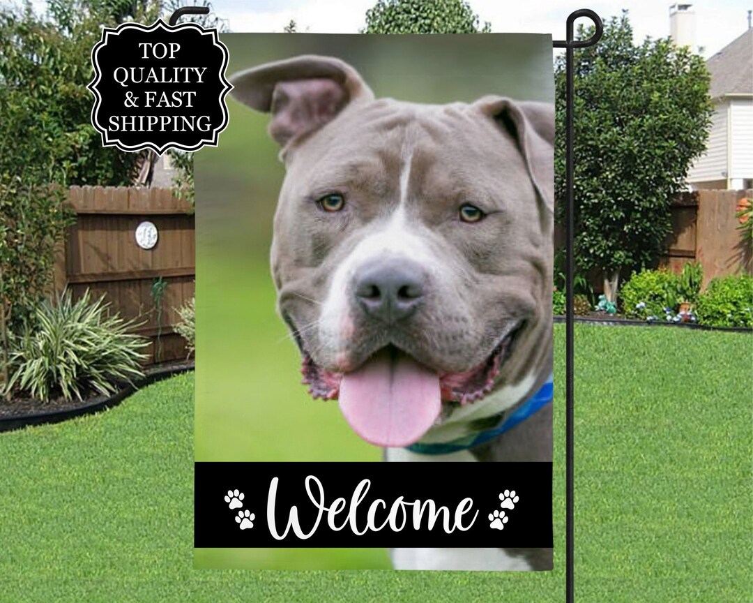 Pet Garden Flag, Custom Pet Photo Flag, Personalized Pet Flag
