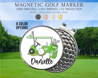 Golf Ball Marker, Golf Gift For Girls, Women Golf Ball Marker, Golf Gift For Teens, Personalized Golf Marker, Custom Name Golf Marker