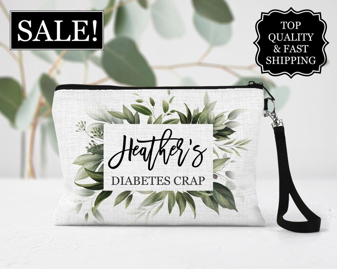Personalized Diabetes Crap Bag, Funny Diabetes Bag, Gift for Diabetic