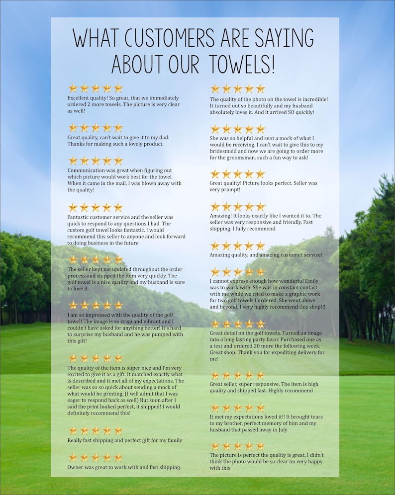 Personalized Photo Golf Towel, Custom Logo Golf Towel, Sports Photo Towel, Custom Image Golf Towel, Golf Event Towel With Logo, Photo Towel image 5