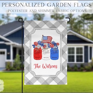 Patriotic Garden Flag, July 4th Garden Flag, Summer Garden Flag, Porch Decor, Entry Flag, Yard Decor, Housewarming Gift, Entryway Flag