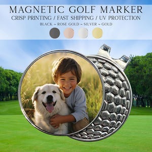 Photo Golf Marker, Golf Marker and Clip Set, Custom Golf Gifts For Her, Custom Golf Marker, Golfing Accessory, Personalized Golf Marker