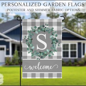 Welcome Garden Flag, Summer Welcome Flag, Welcome Yard Flag, Custom Porch Flag, Personalized Entry Flag, Welcome Yard Flag