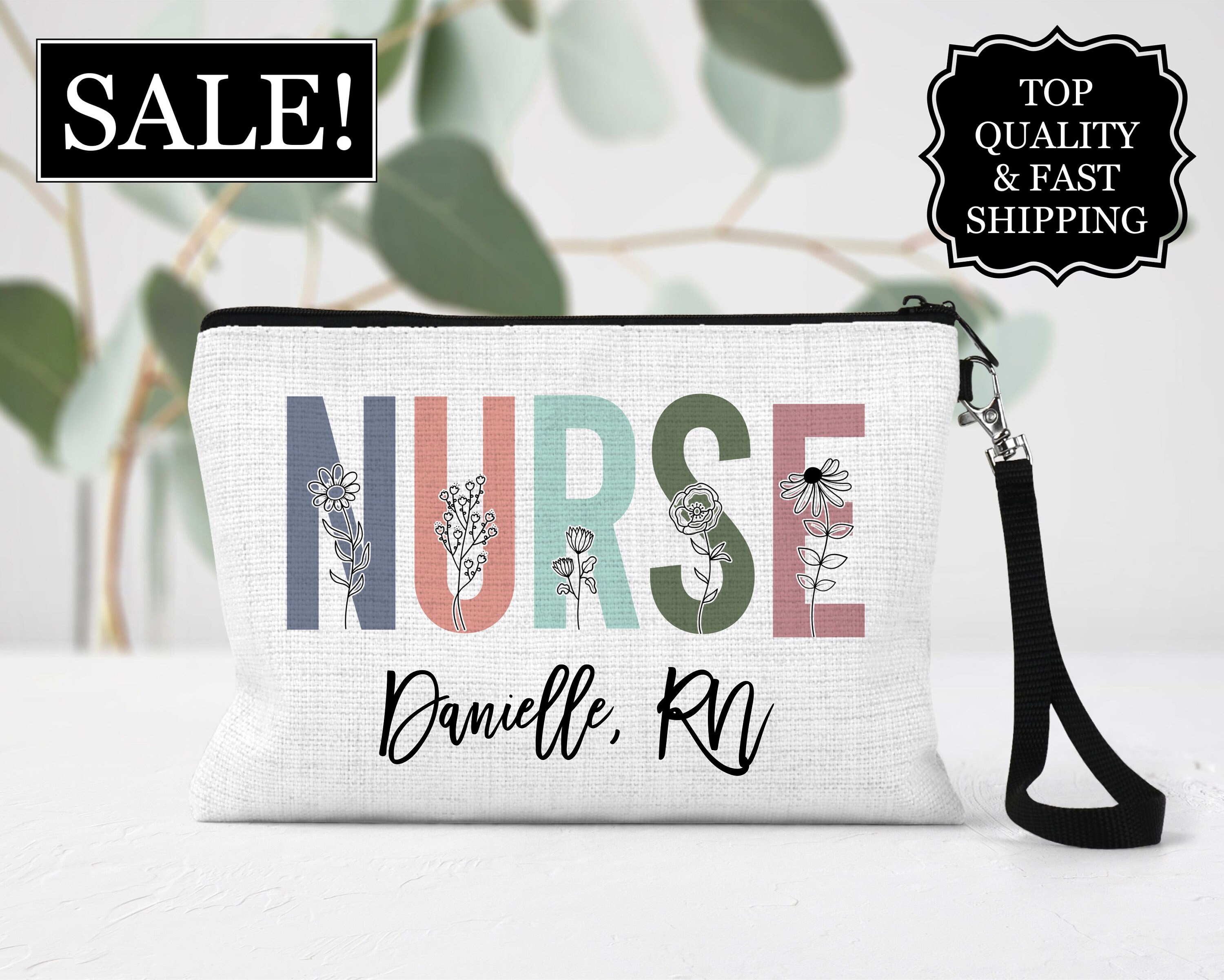 Nurse Design Custom Canvas Pencil Case