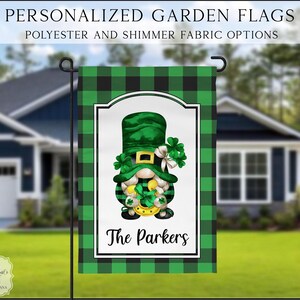 St. Patrick&#39;s Day Garden Flag, Spring Garden Flag, Summer Garden Flag, Porch Decor, Entry Flag, Yard Decor, Housewarming Gift