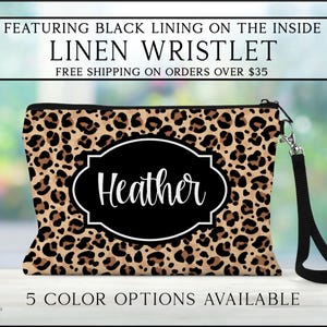 Leopard Cosmetic Bag, Leopard Print Makeup Bag, Bridesmaid Gift Ideas, Leopard Toiletry Bags, Leopard Lover Gift Ideas, Custom Leopard Bag