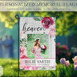Memorial Garden Flag, In Loving Memory Of, Sympathy Flag,  Commentary Garden Flag, Memorial Gift, Cardinal Memorial Flag, Funeral Gift