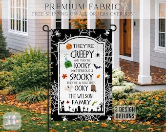 Halloween Garden Flag, Trick Or Treat Garden Flag, Halloween Garden Flag, Halloween Porch Flag, Fall Garden Flag, Halloween Yard Flag
