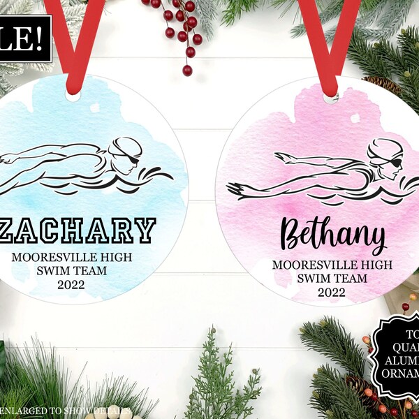 Swimmer Ornament Etsy