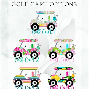 Golf Cart Wristlet, Personalized Golf Cart Bag, Golfing Gift Ideas, Custom Golf Cart Bag, Golf Toiletry Bag, Golf Wristlet, Golf Gift image 4
