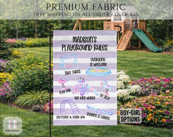 Kids Playground Flag, Kids Tree House Flag, Kids Fort Flag, Kids Clubhouse Flag, Yard Decor, Clubhouse Decor, Outdoor Flag, Playground Flag