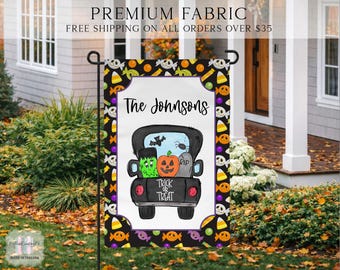 Happy Halloween Garden Flag, Trick Or Treat Garden Flag, Halloween Garden Flag, Halloween Porch Flag, Fall Garden Flag, Halloween Yard Flag
