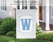 Grandmillennial Floral Garden Flag, Spring Welcome Flag, Summer Garden Flag, Floral Monogram Outdoor Flag, Housewarming Gift