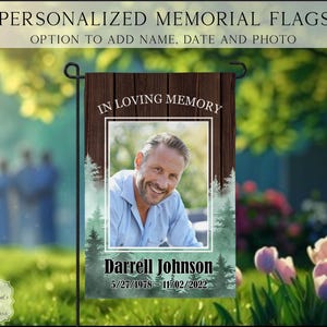 Memorial Garden Flag, In Loving Memory Of, Sympathy Flag,  Commentary Garden Flag, Memorial Gift, Cardinal Memorial Flag, Funeral Gift
