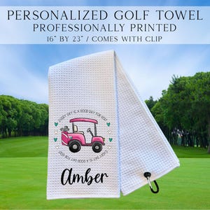 Personalized Golf Cart Towels, Custom Golf Towels For Her, Ladies Golf Towel, Gift For Golfer, Custom Golf Towel, Personalized Golf Gifts