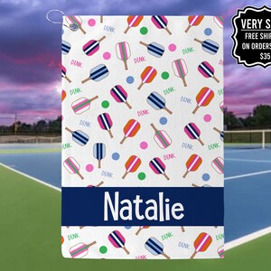 Personalized Dink Pickleball Towel, Custom Pickleball Towels For Her, Gift For Pickleball Player, Custom Pickleball Towel, Pickleball Gift