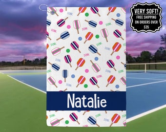 Personalized Dink Pickleball Towel, Custom Pickleball Towels For Her, Gift For Pickleball Player, Custom Pickleball Towel, Pickleball Gift