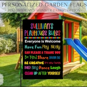 Kids Playground Flag, Kids Tree House Flag, Kids Fort Flag, Kids Clubhouse Flag, Yard Decor, Clubhouse Decor, Outdoor Flag, Playground Flag