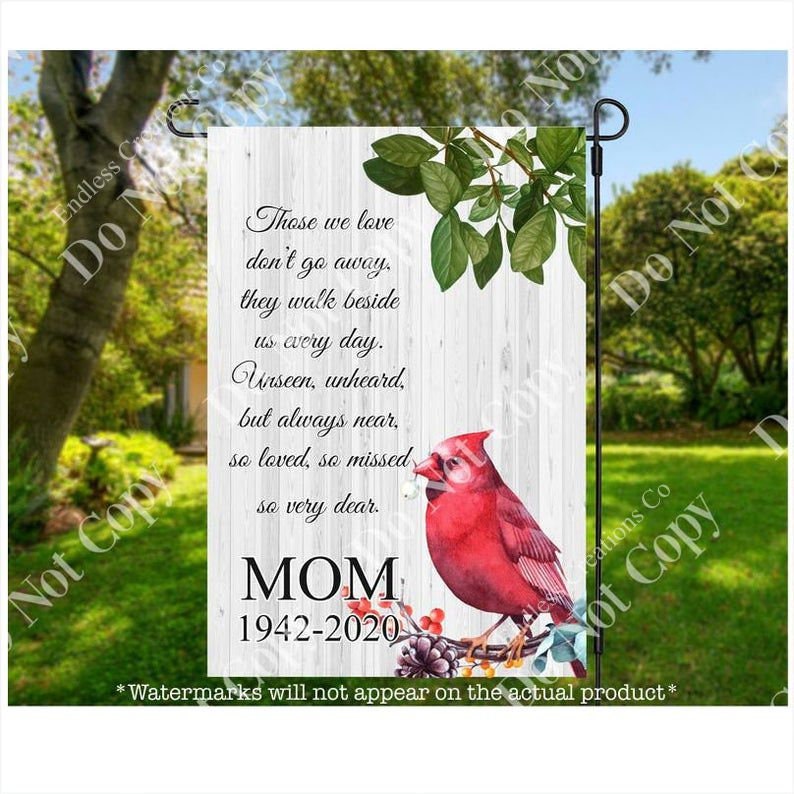 Memorial Garden Flag In Loving Memory Of Sympathy Flag | Etsy