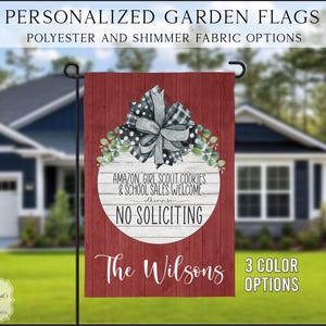 No Soliciting Garden Flag, Entryway No Soliciting Flag, Go Away Porch Flag, Funny Entryway Flag, Porch Decor, Yard Decor, Housewarming Gift