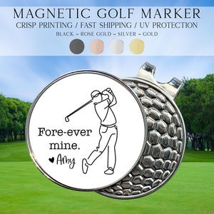 Personalized Golf Gift For Husband, Custom Golf Ball Marker, Unique Golf Accessory, Husband Birthday, Anniversary Golf Gift