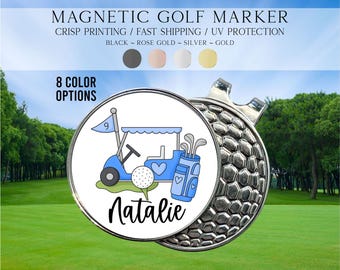 Golf Ball Marker, Golf Gift For Girls, Women Golf Ball Marker, Golf Gift For Teens, Personalized Golf Marker, Custom Name Golf Marker