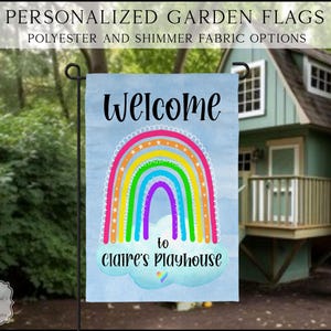 Girls Playhouse Flag, Kids Tree House Flag, Kids Fort Flag, Kids Personalized Flag, Girl Outdoor Flag, Yard Decor, Clubhouse Decor