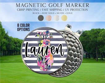 Golf Ball Marker, Golf Gift For Girls, Women Golf Ball Marker, Golf Gift For Teens, Personalized Golf Marker, Custom Name Golf Marker