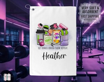 Gym Towel, Gym Work Out Towel, Custom Gym Towel, Gym Sweat Towel, Workout Fitness Towel, Personalized Gym Gift, Workout Towel Gift Ideas