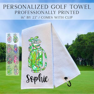 Personalized Golf Cart Towels, Custom Golf Towels For Her, Ladies Golf Towel, Gift For Golfer, Custom Golf Towel, Personalized Golf Gifts
