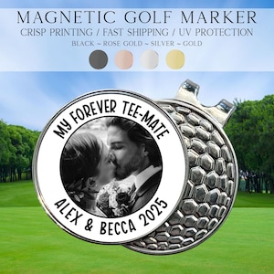 Husband Golf Gift, Personalized Photo Ball Marker, Custom Golf Accessory, Gift For Him From Wife, Golf Gift For Him, Photo Golf Marker