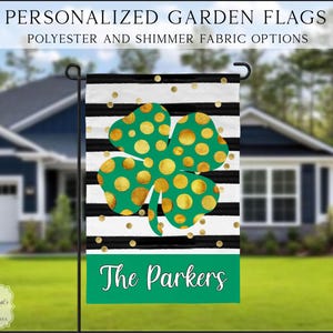 St. Patrick&#39;s Day  Garden Flag, Spring Garden Flag, Summer Garden Flag, Porch Decor, Entry Flag, Yard Decor, Housewarming Gift