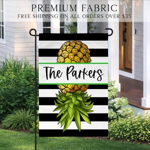 Personalized Swinger Pineapple Garden Flag, Spring Garden Flag, Summer Garden Flag, Porch Decor, Entry Flag, Yard Decor, Housewarming Gift