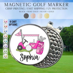 Golf Ball Marker, Golf Gift For Girls, Women Golf Ball Marker, Golf Gift For Teens, Personalized Golf Marker, Custom Name Golf Marker