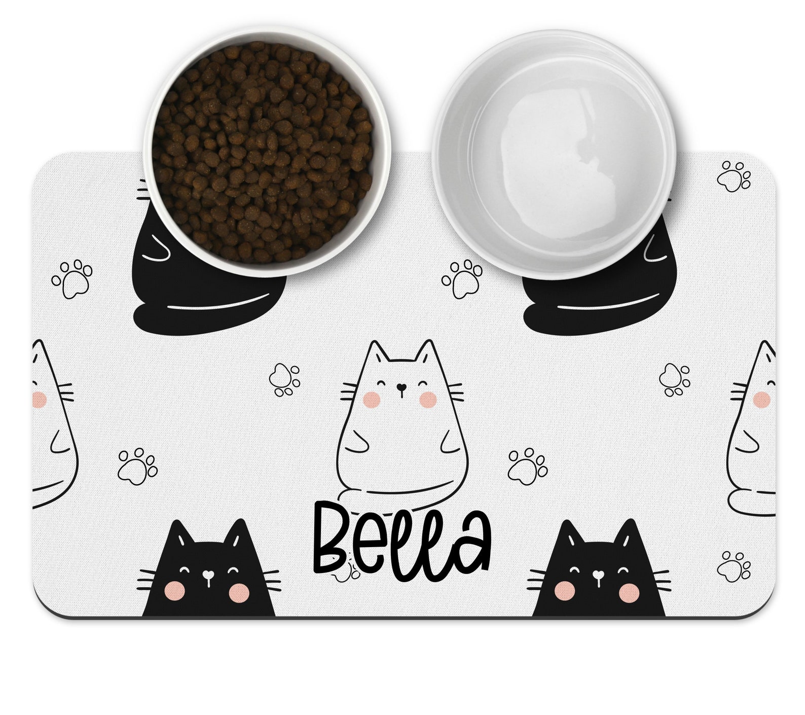 Personalized Pet Placemat Cat Pet Feeding Mat Pet Place Mat Etsy