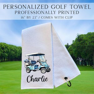 Personalized Golf Cart Towels, Custom Golf Towels For Her, Ladies Golf Towel, Gift For Golfer, Custom Golf Towel, Personalized Golf Gifts